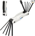 Kraftek toolant 11PCS Long Arm Folding Allen Wrench Set, SAE Hex Key Set 3/32"-1/2", Extended Reach Allen Key Set with 4 Inch Long Arms, CRV Steel Foldable Hex Wrench Tool for Bike Repair, Home & DIY