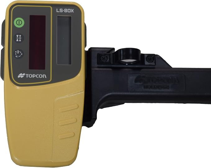 Topcon RL-HV2S Class 1 Multi-Purpose Self-Leveling Dual Grade Construction Rotary Line Laser Kit with LS-80X Laser Receiver & Tool Case (1051612-21)