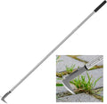 BARAYSTUS Crack Weeder, Stainless Steel Manual Crevice Weeding Tool, Long Handle Weed Grabber Remover, L-Shaped Manual Weeder Puller, Durable Crevice Weeding Tool for Sidewalk Garden Patio Lawn