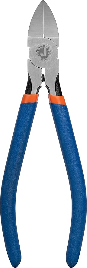 Jonard Tools CTG-500 Heavy Duty Flush Cutting Pliers with Hardened Diagonal Cutting Head for Snipping Delta Straps, Deltec Cable, & Cable Ties, 6.5" Length