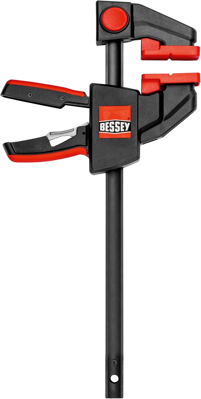 BESSEY EHK SERIES - 600 lb Clamping Force - 12 in - EHKXL12 Trigger Clamp Set - 3.625 in. Throat Depth - Wood Clamps, Tools, & Equipment for Woodworking, Carpentry, Home Improvement, DIY