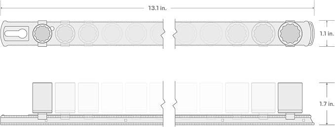 TEKTON 3/8 Inch Drive 12-Point Socket Set, 9-Piece | SHD91103 | (5/16 - 3/4 in.), Shallow, Socket Rail