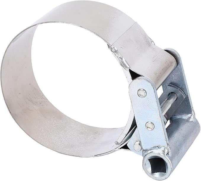3-3/4 to 4-1/2 Inch Adjustable Oil Filter Wrench | Heavy Duty Stainless Steel Oil Filter Remover Tool for Automotive Engine