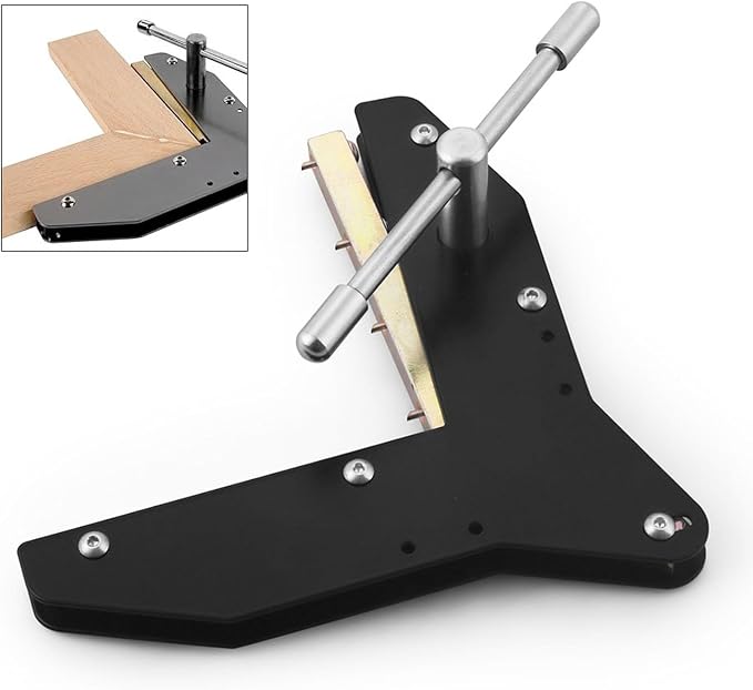 Miter Clamps Aluminum Alloy Compatible with Woodworking/Corner Clamps Fit for Making Window Casing, Door Casing, Picture Frames, Cabinet Trim (1pcs)