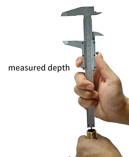 WF Vernier Scale Metric and Inch Measurements Stainless Steel Construction Micrometer Calipers Measuring Tool 6 '' Non Digital Calipers