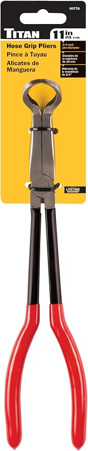 Titan 60778 11-Inch Long Nose Large Hose Grip Pliers
