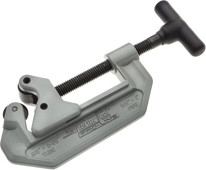 Superior Tool 36878 ST-2000 Pipe Cutter-5/8 Inch to 2-1/8 Inch Pipe Cutter , Gray