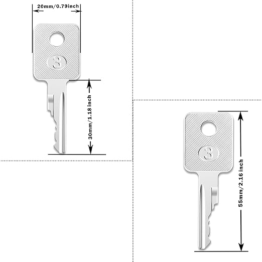 6693241 Ignition Key,10 Pack D250 Bobcat Keys Heavy Equipment Key Fits Bobcat Skid Steer Genie Loader