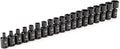 TEKTON 3/8 Inch Drive Universal Joint Impact Socket Set | SID97003 | 19-Piece, (6 - 24 mm), Shallow, 6-Point
