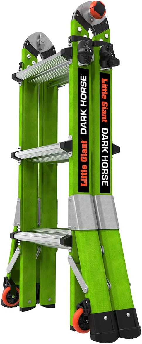 Little Giant Ladders Dark Horse 2.0 FG 13', Hi-viz Green