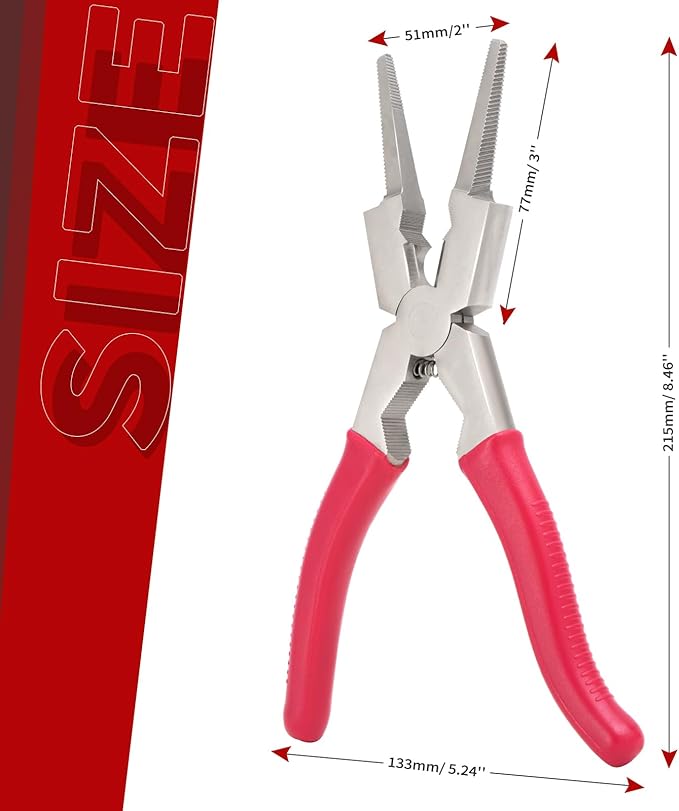 8"MIG Welding Pliers, Multi-functional Carbon Steel MIG Pliers with Insulated Handle, Long Nose Wire Cutting Plier for Professional Welding - Reliable and Durable (Upgraded 1Pack)