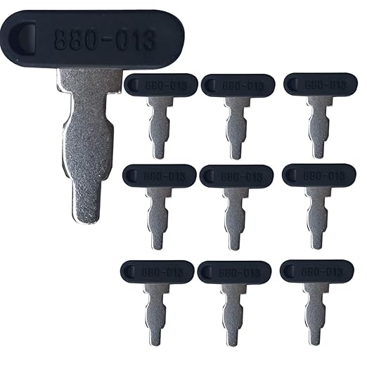 10 PCS 35111-880-013 Ignition Key for Honda Generator&Power Equipment (880-013)
