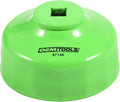 OEMTOOLS 87146 75/77 Millimeter 15 Flute Oil Filter Wrench, Green, Blend