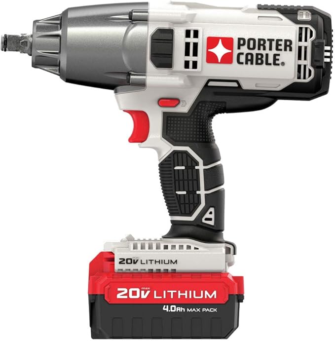 PORTER-CABLE 20V MAX Impact Wrench, 1/2-Inch (PCC740LA)