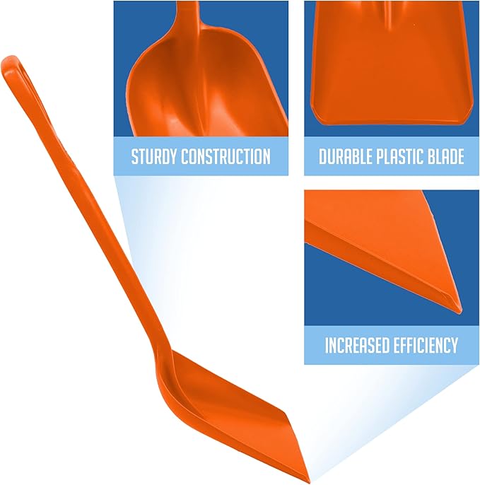Remco 69817 Shovel,One-Piece,11",PP,Orange