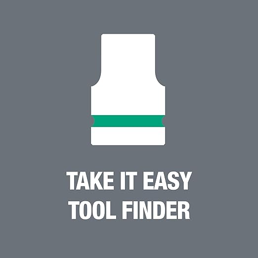 WERA 05004051001 8100 SB 11 Zyklop Imperial Metal Ratchet Set, 29 Piece, 3/8" Drive