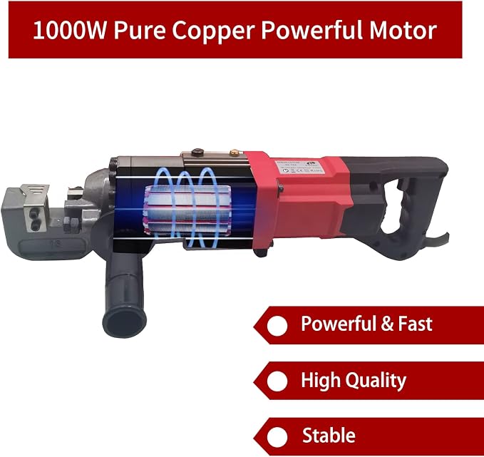 Lotos RC16A Electric Rebar Cutter 1000W Portable Hydraulic Electric Rebar Cut 5/8" 16mm #5 Rebar within 2 Seconds, 110V…