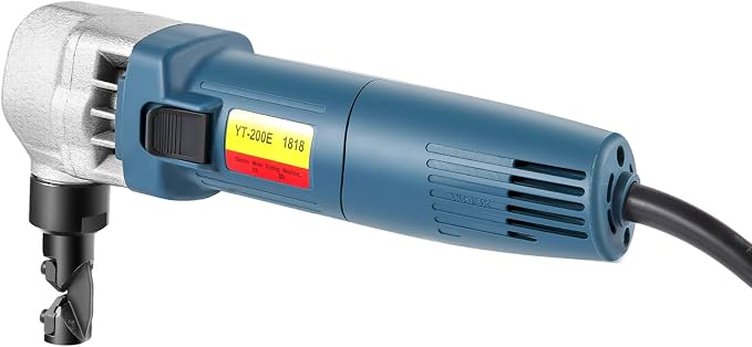 VEVOR Sheet Metal Nibbler 380W, Electric Metal Nibbler 1800RPM High Speed Rotor 0.07in/1.8mm, Metal Nibbler Cutter w Replaced Blades Storage Case for Cutting Stainless Steel, Aluminium, Plastic