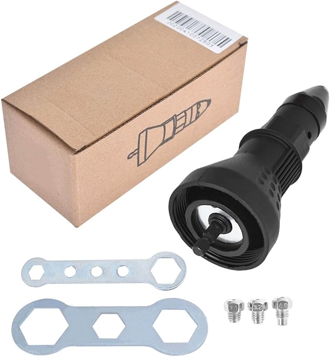 Electric Rivet Nut Gun Drilling Adapter, Electric Rivet Tool Nut Adapter Cordless Rivet Drill Bit Adapter
