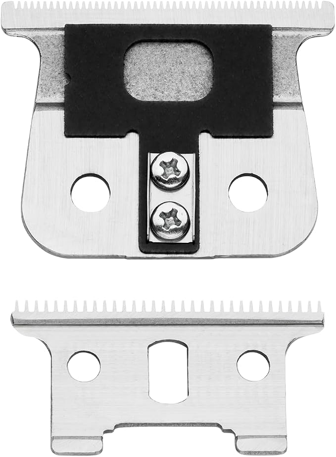 Andis T-Blade Replacement for T-Outliner, GTO, GO, and SLS Trimmers - Close Cutting, Zero Gapped, Silver