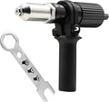 Rivet Gun Adapter with Removable Plastic Handle, Electric Rivet Gun Head, Cordless Riveting Drill Tool Accessories