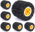 6 Pcs 4.5" x 4" Abrasive Drawing Wheel Surface Conditioning Tool Burnishing