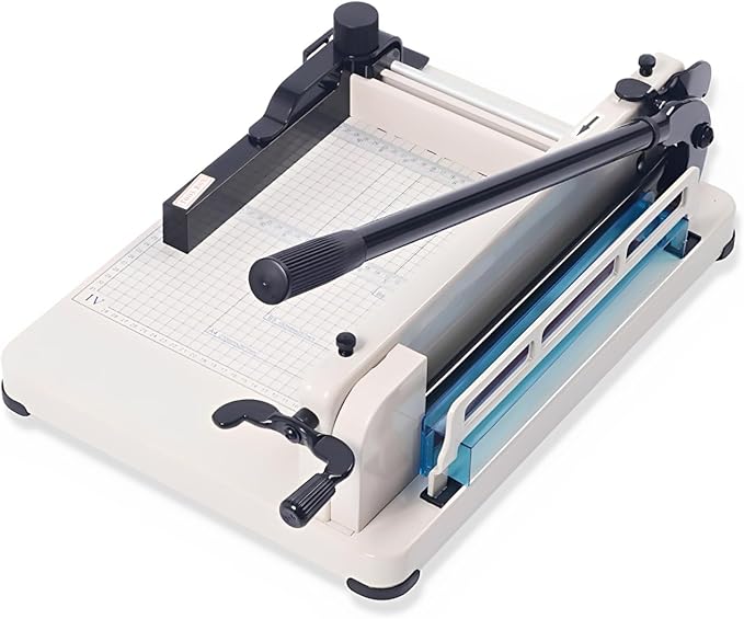 Japard Heavy Duty Paper Cutter A4, 12" Guillotine Blade, Up to 40mm Sheets from 400-500 Sheets, Paper Trimmer with Metric and Inch Scale