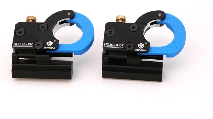 HONGDUI HD30-GD07 Rail Guide Clamp For 20mm Dog Holes Woodworking Bench Dog MFT System - 2 PCS
