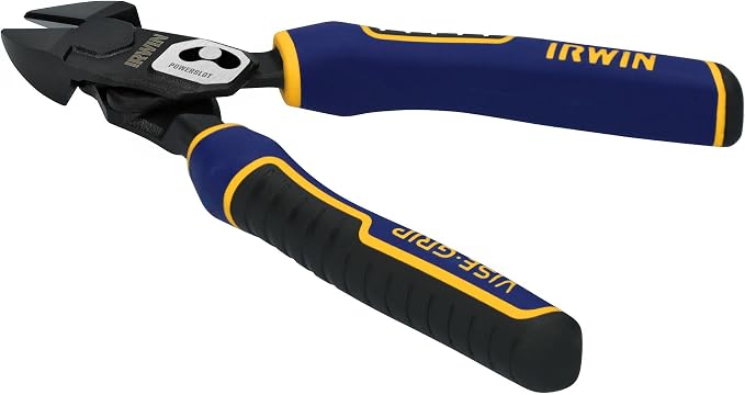 IRWIN VISE-GRIP Pliers, PowerSlot High Leverage Diagonal, 8 Inch (IWHT84001)