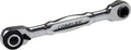 CONQUER 1/4" Mini Ratchet Wrench Low Profile Dual Head | Socket/Bit Driver, 72-Tooth, 5° Swing Arc, Ultra-Low Back Drag, Quick-Release Button; For Tight Engine Bays & EDC Kits