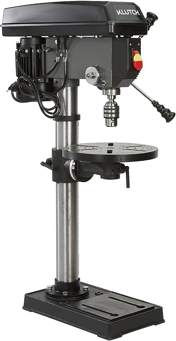 Klutch 13-Inch Benchtop Drill Press - 3/4 HP, 120 Volt Motor, 5/8-Inch Chuck with 1-Inch Drilling Capacity and 45-Degree Table Tilt
