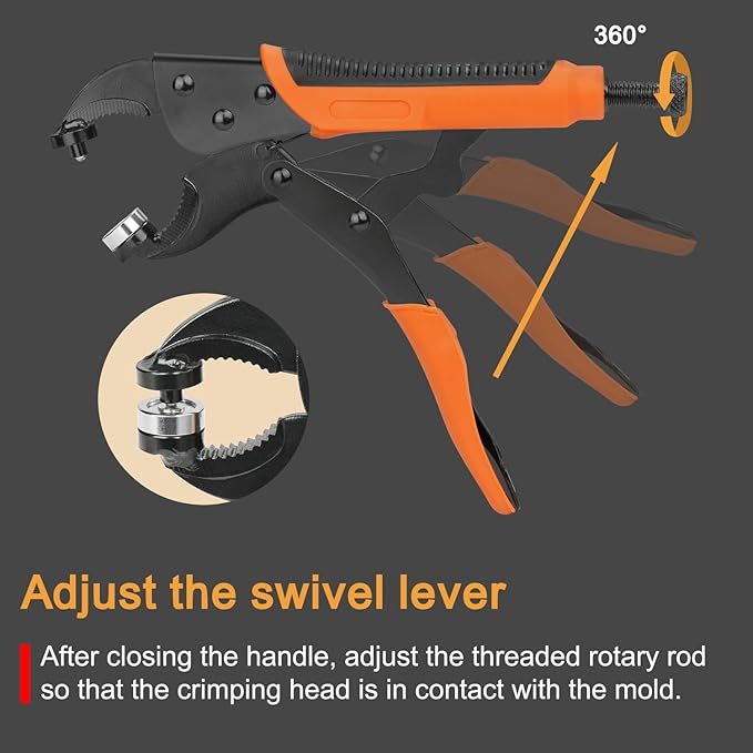 YXGOOD Upgraded Version Heavy Duty Snap Fastener Tool, Snap Setter Tool with 50 Sets Snaps, Fastener Pliers Tool Kit for Repairing Boat Covers, Replacing Metal Snaps, Canvas, Sewing, Tarps