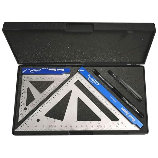 iGaging Bench Square (Stainless Steel, Set), Tri Square Set, #36-BS-47