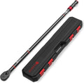 SUERCUP 3/4-inch Drive Click Torque Wrench, 150-1000ft.lb/203.3-1355Nm, 48 Tooth Dual-Direction Click Torque Wrench with a Hex Key for wind turbines,dockyards, car,truck repair