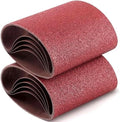 Demissle 10 Pack 8 x 19 Inch Floor Sanding Belt 36 Grit Heavy Duty Aluminum Oxide Cloth Sanding Belts Drum Floor Sander Sandpaper for Commercial and Residential Flooring