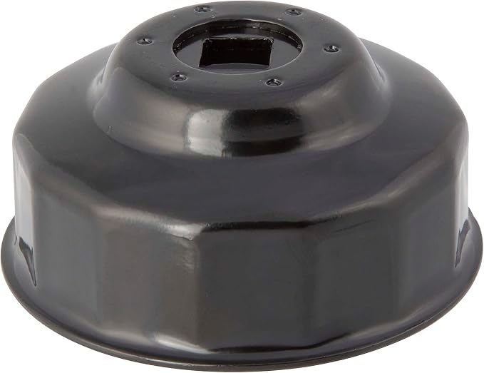 Steelman 64mm x 14 Flute Oil Filter Cap Wrench, 3/8-inch Drive, Low-Profile Design for Confined Space