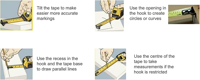 Stanley STHT36127-812 Plastic 5m Tape (Yellow)