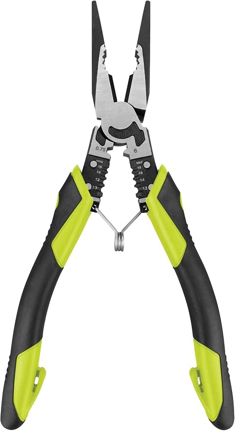 Performance Tool W86507 8-1/2 in. Multifunction Long Nose Pliers