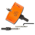 3-1/8 Inch Hole Saw with Arbor for Wood Metal Plastic, 3.125 in Bimetal Hole Cutter, Fast Chip Removal, Smooth Flat Drilling Edge