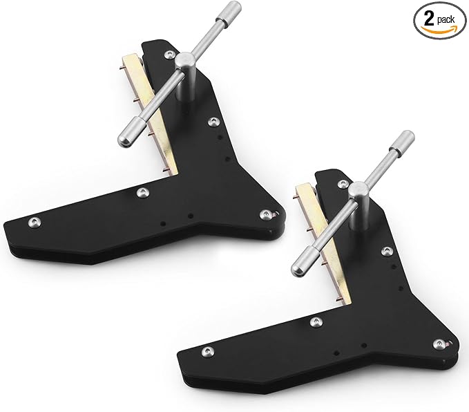 Miter Clamps Aluminum Alloy Compatible with Woodworking/Corner Clamps Fit for Making Window Casing, Door Casing, Picture Frames, Cabinet Trim (2pcs)