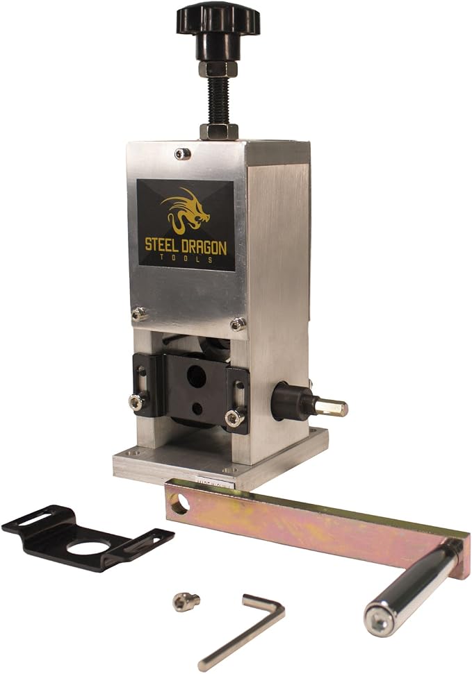 Steel Dragon Tools WRA15 Benchtop Manual or Drill Powered 0.15 in. to 1 in. Automatic Wire Stripping Machine Strip Scrap Copper Wire Stripper