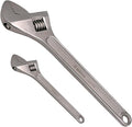 WEDO 2PCS Adjustable Wrench Set 4",10",Stainless Steel | Wide Jaw Spanner,Professional Spanner,Precision Jaws,Corrosion Resistant,For Automotive,Home and Plumbing Repairs