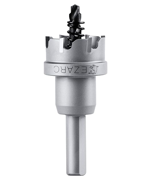 EZARC Carbide Hole Saw Heavy Duty, Hole Cutter for Stainless Steel, Sheet Metal 1-1/4" 32mm