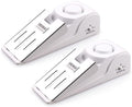 EMDMAK Door Stop Alarm with 120DB Siren Door Stop for Home & Travel (White) (Pack of 2)