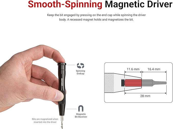 TEKTON 4 mm Magnetic Bit Driver | DBA20000