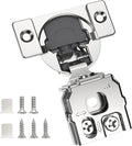 Chibery 30 Pack 1" Overlay 3D Soft Close Concealed Hinge for Face Frame Door, Smooth Slow Self Closing Hinges, Satin Nickel, Hidden 105° Open Angle Stainless Steel Hinge for Kitchen Cabinet Door