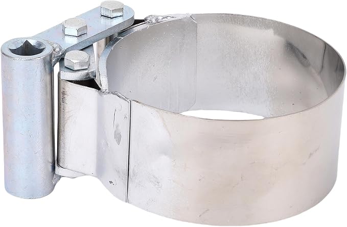Dan&Dre Heavy Duty Oil Filter Wrench, Stainless Steel Adjustable 3 3/4 to 4 1/2 Inch with 1/2 Inch Drive, for Automotive Engine Oil Filter Removal
