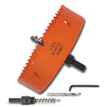 5 inch Hole Saw with Arbor for Metal Wood and Plastic, 127mm Bi-Metal Hole Cutter for Different Project with Smooth and Flat Drilling Edge, Fast Chip Removal