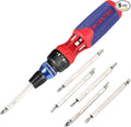 WORKPRO 12-in-1 Ratcheting Multi-Bit Screwdriver Set, Quick-load Mechanism Screwdriver with Double End Bits in Handle
