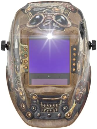 Lincoln Electric K3428-5 Viking 3350 ADV Steampunk Auto Darkening Welding Helmet with 4C Lens Technology and X6 Headgear
